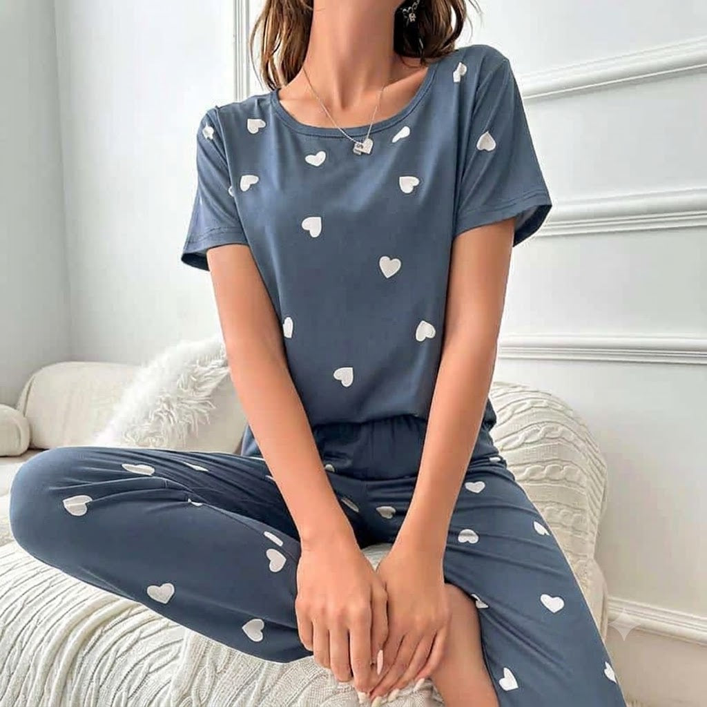Silver Hearts Lounge Set