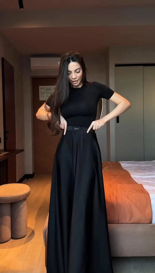 Ruby Elegance Skirt Dress