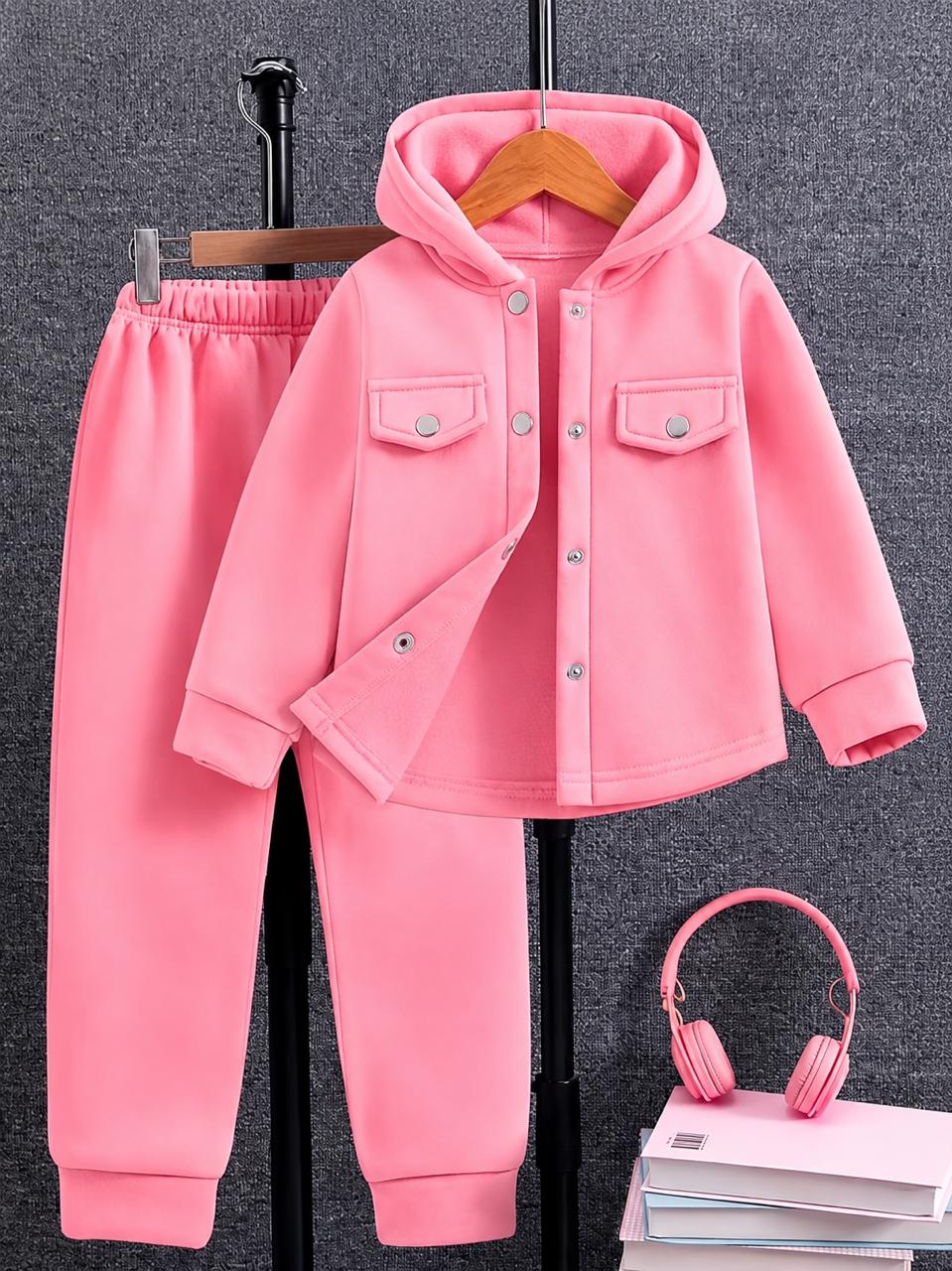 Little Luxe Hooded Set Pink