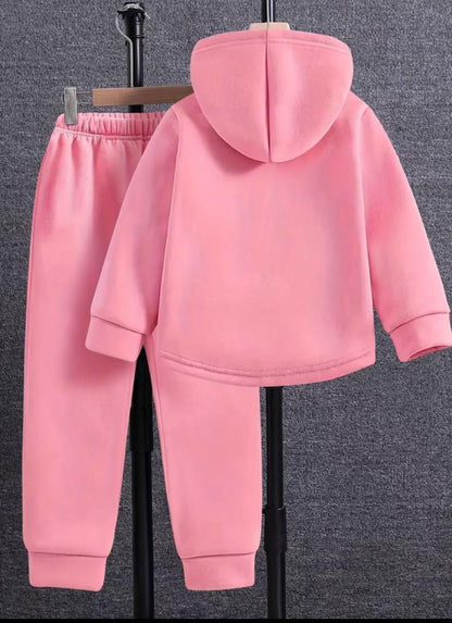 Little Luxe Hooded Set Pink