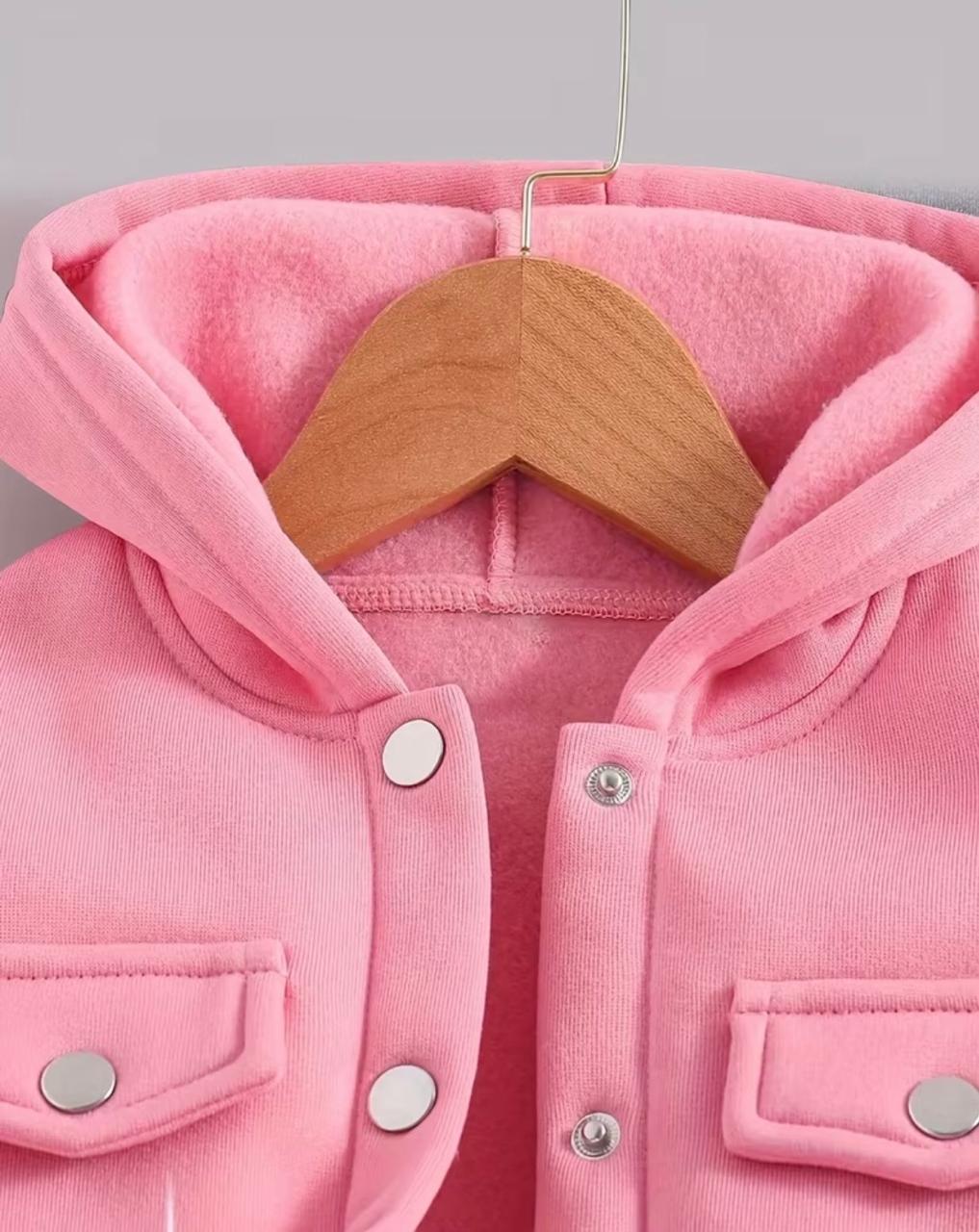 Little Luxe Hooded Set Pink