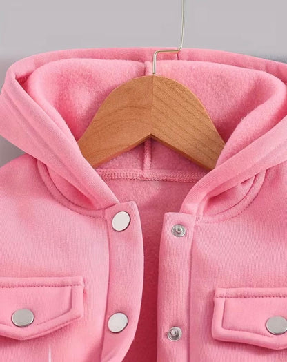 Little Luxe Hooded Set Pink