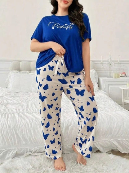 Butterfly Bliss Cotton Night Suit