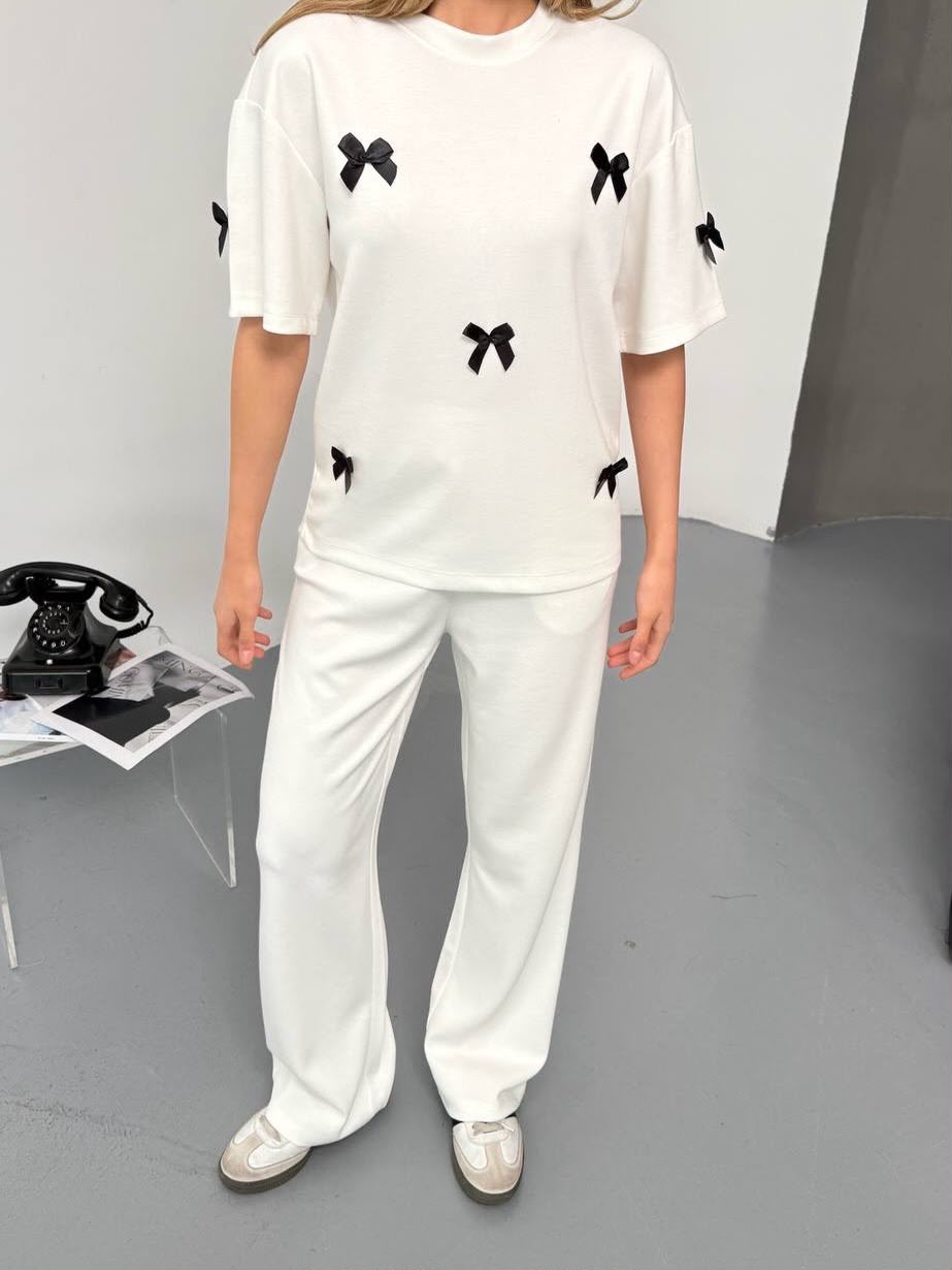 Noir Bow Co-Ord Set