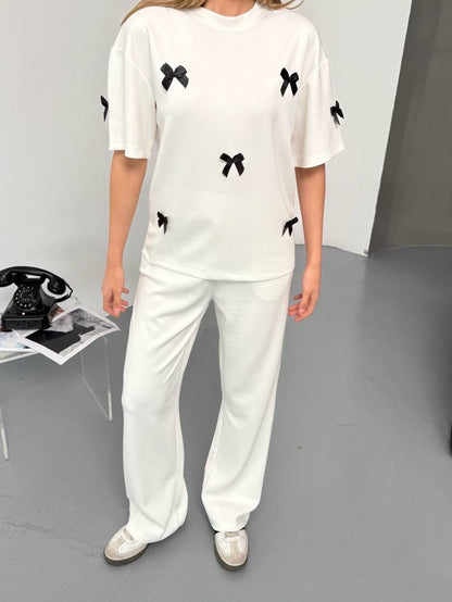 Noir Bow Co-Ord Set
